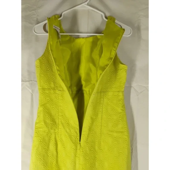 Madison Leigh Women's Size 8 Yellowish Green Sleeveless Dress Mid Length - Picture 9 of 10